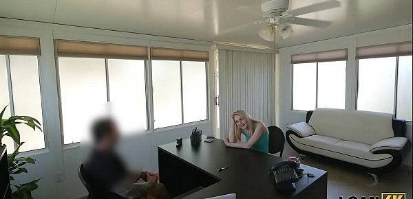  LOAN4K. Strip dancer cant pay rent so why comes to fuck loan agent